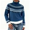 European & American Chunky Knit Jacquard Women's Sweater - Acrylic, Thickened for Autumn/Winter  