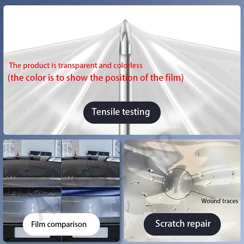 For Tesla Model Y Juniper 2025 TPU Blackened Headlight Taillight Foglight Protective Film Modification Black Color Changing Film