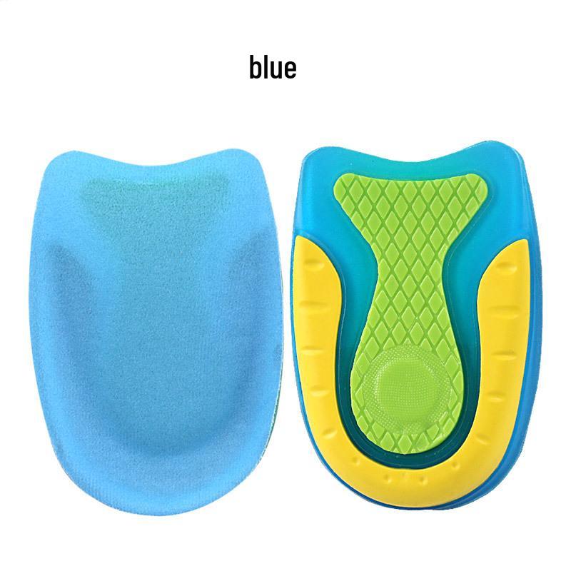 Unisex High-Elastic Shock-Absorbing Heel Pad for Plantar Pain Relief - Three-Color Sports Running Insert