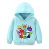 Fall New Arrivals Kids Hoodie Sprunki Childrens Pullover Hoodie Incredibox HD Print Age 4-14 Breathable Polyester Boys Girls Anime Sweatshirts