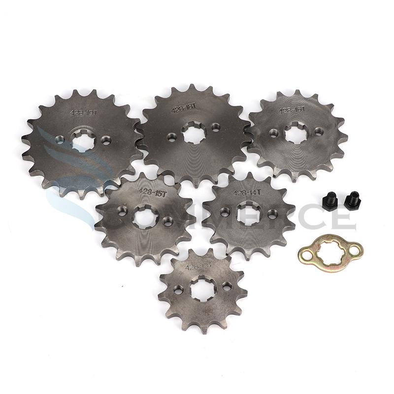 420# 20MM Front Engine Sprocket Sprocket for 50-125cc Motorcycle Pit Dirt Bike ATV Go Kart Quad 10 11 12 13 14 15 16 17 18 19T