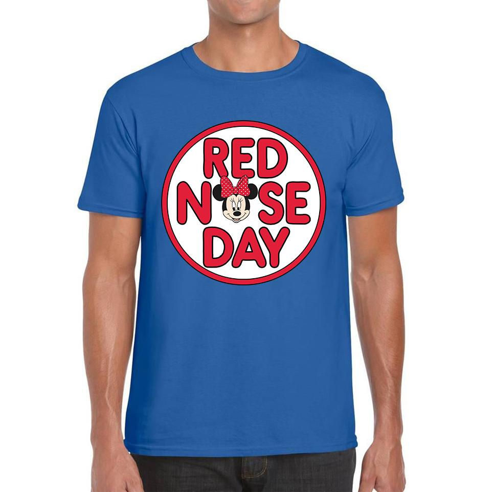 Comic Relief Red Nose Day Minnie Mouse Unisex Mens T Shirt Womens Tops Tees 2XL