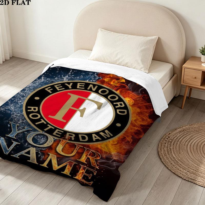 Custom Feyenoord Blanket, High quality Comfortable for All Seasons, Home Decor, Warmth and Comfort