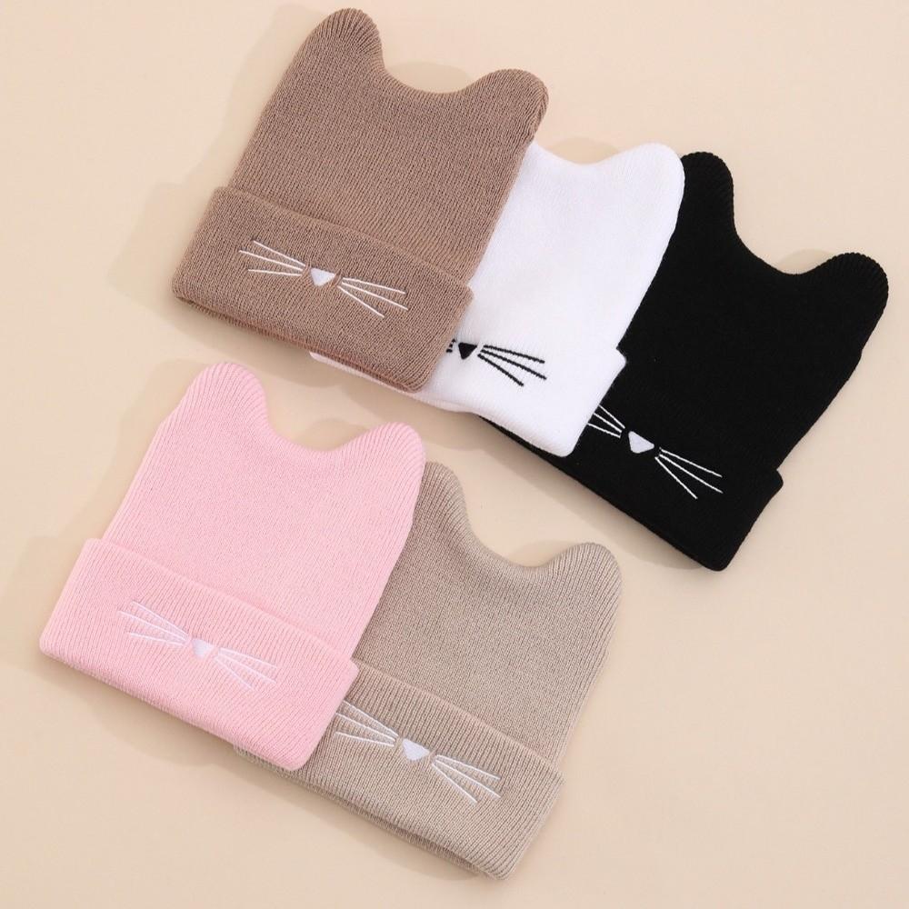 Keep Warm Kids Knitted Hat Cat Ear Winter Cap Cute Beanie Hat Children