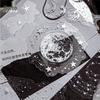 MomoPET Retro Silver Stickers - 3D Hot Stamping Plant Journal Pack in Floating Dreams Ins Style