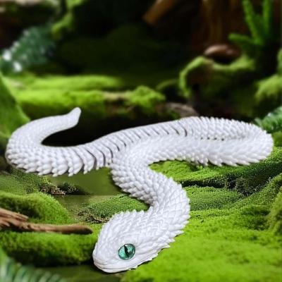 3D Printed Animals Articulated Simulated Snake Stress Relief Toys Realistic Flexible Snake