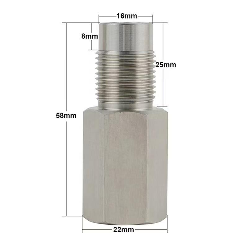 1Pc Oxygen Sensor Adapter Car Check Engine Light Fix Catalytic Mesh Oxygen O2 Sensor Spacer Adapter Mini Catalytic Converter