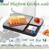 Stainless Steel Dual Platform Digital Kitchen and Food Scale, with Two Precision 1g/0.05oz & 0.01g/0.0005oz, Max Capacity 22lb/10kg, Tare Function