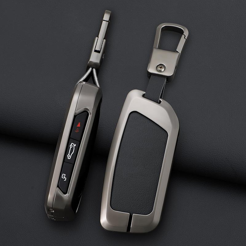 Zinc Alloy Leather Car Key Holder for BMW I7 X7 X5 G07 LCI IX I20 X1 U11 740Li Series G70 G09 XM U06 G81 M3 2023 Car Key Case