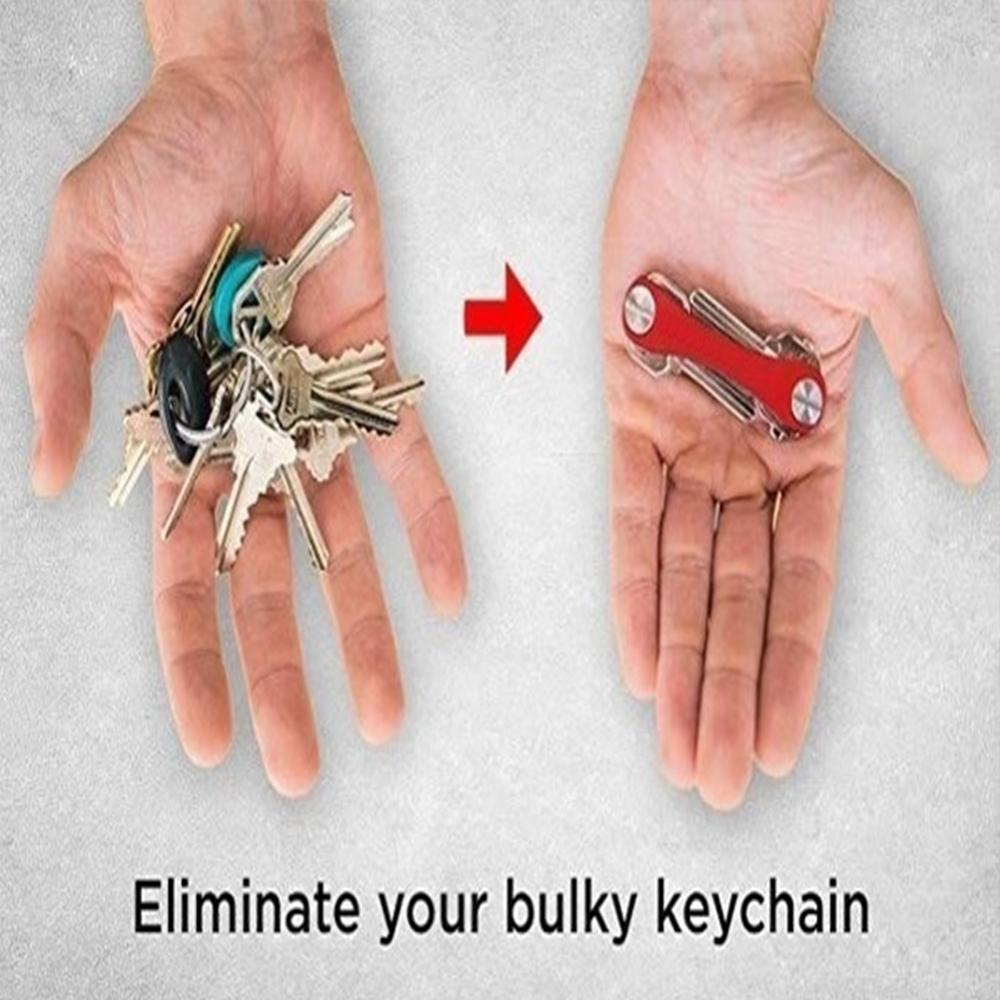 Smart Key Chain Mini Keychain Compact Key Decorative Holder Clip Home Storage Metal Key Clip Aluminum Organizer Keychain Outdoor