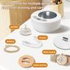 X88 Ultrasonic Cleaner with UV Sterilization 5-Speed Touch Control Eyeglass Cleaner Retainer Cleaning Machine, EU Plug