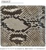 Natural Japanese-made leather bifold wallet for men and women, made from a single piece of genuine snakeskin leather. Features include a coin purse,