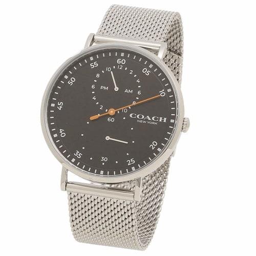 Coach Men's CHARLES 41MM Watch, 14602477, Black and Silver