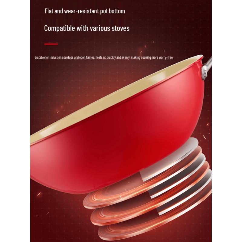COOKER KING 32cm Non-stick Induction Stir-fry Wok