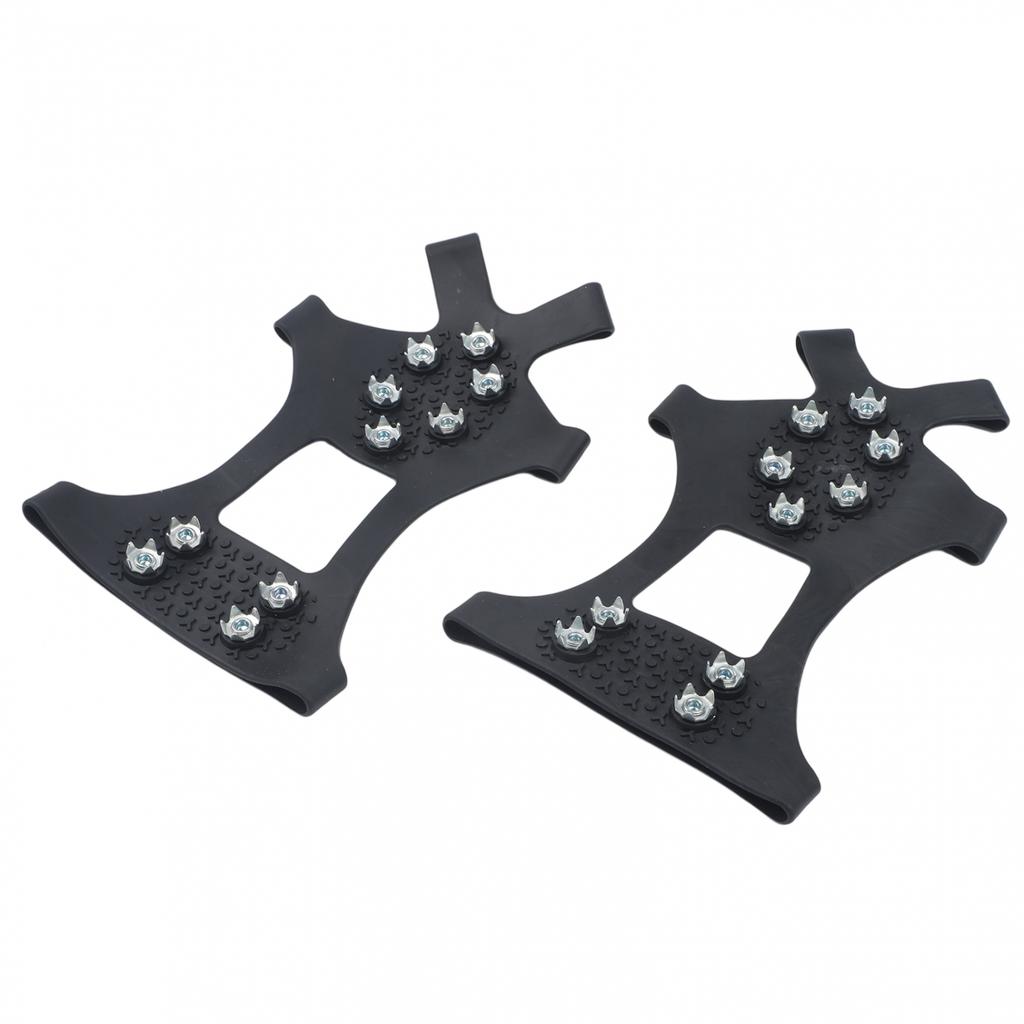 Ice Cleats Shoe Spikes Rubber And Steel Construction Outdoor Traction