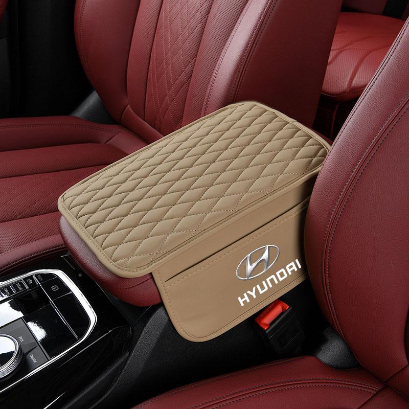 1Pcs Leather Car Armrest Mat Tissue Boxes Height Pad Armrest Box For Hyundai Mistra Lafesta Elantra Accent IX35 I20 I30 Azera Sonata
