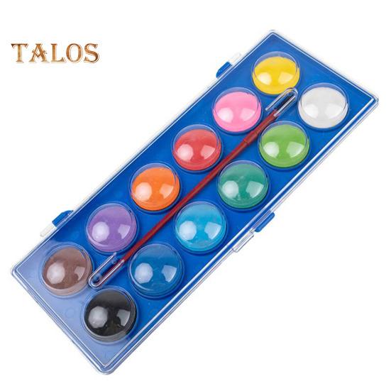 

Набор акварельных красок оптом 12 цветов, набор красок в коробке с кисточкой, смываемые акварельные краски, художественные принадлежности для детей, классных комнат, сувениры для вечеринок синий