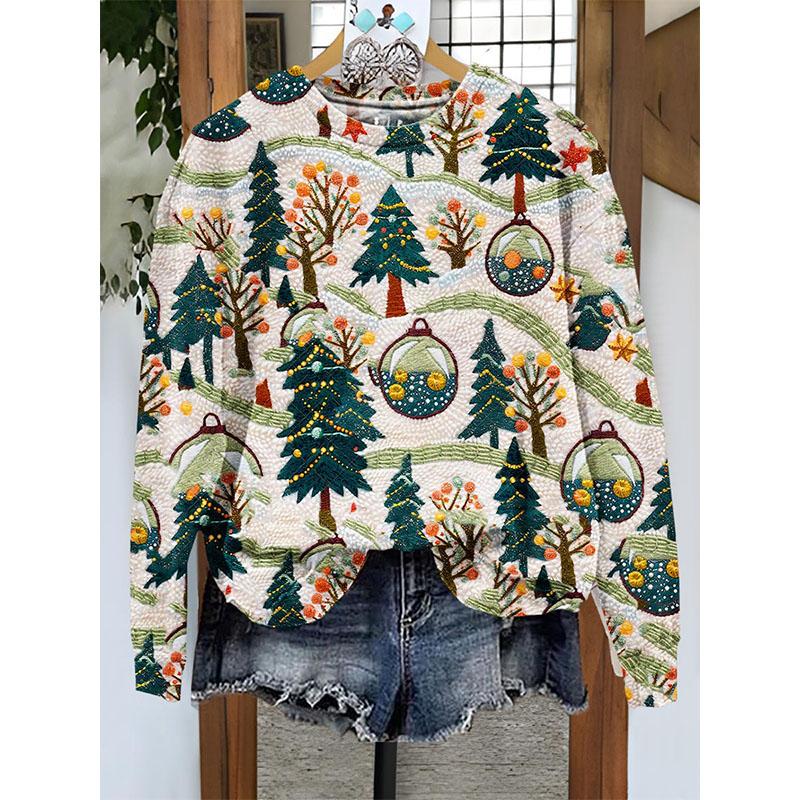 Nye julegensere Julemannen 3D-trykk Dame O-hals Hettegensere Casual Streetwear Y2k Overdeler Harajuku Topper Dameklær