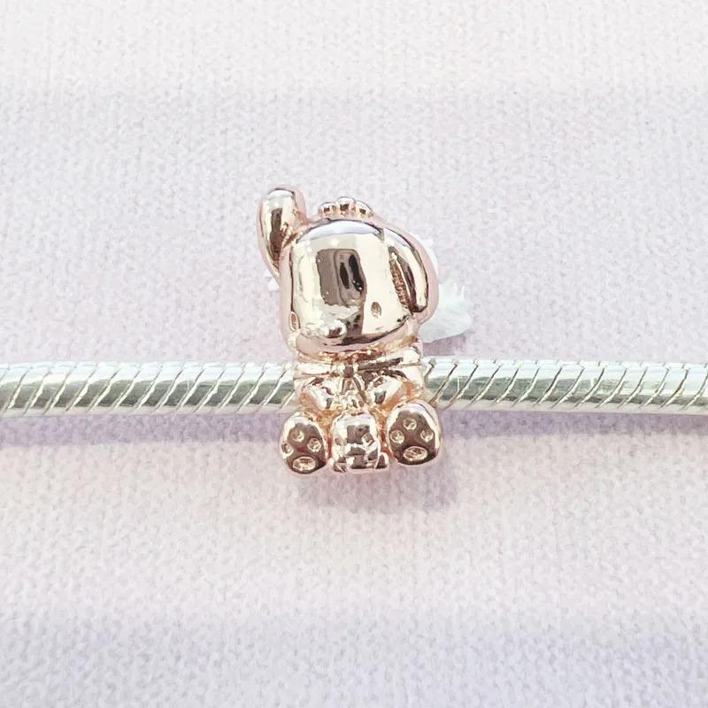 925 Silver,Cartoon Cute Cat,Dog Bead Pendant,Suitable for Original Bracelet DIY Accessories,Exquisite Jewelry