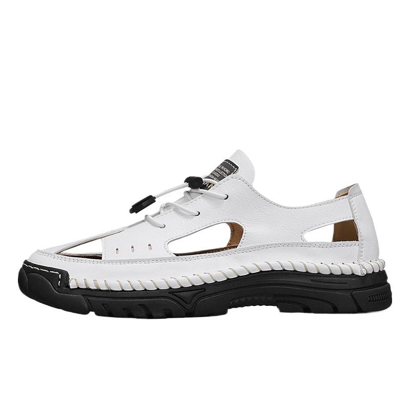 2025 new large size sandals men's summer soft-soled cool slippers men's casual breathable beach shoes men's outdoor