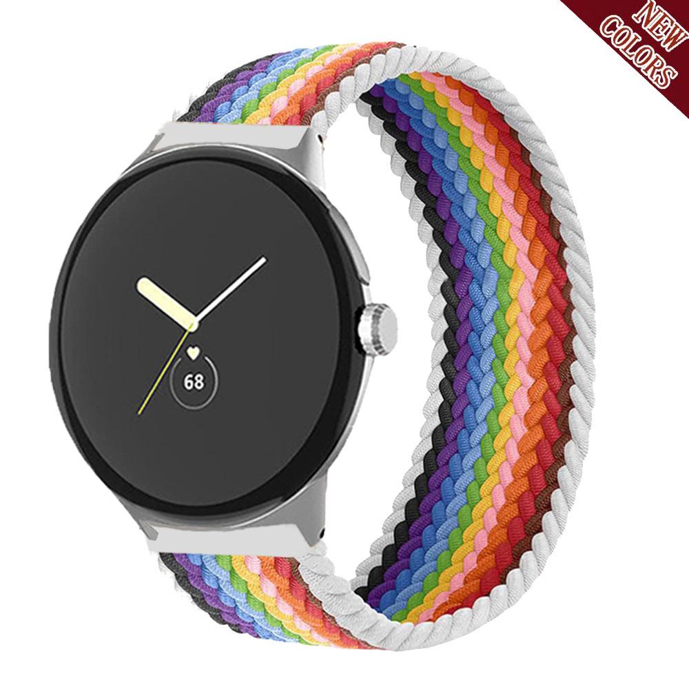 Solo Loop intrecciato per cinturino Google Pixel Watch Accessori Smartwatch Cinturino in nylon elastico Braccialetto correa Pixel Watch Banda Active