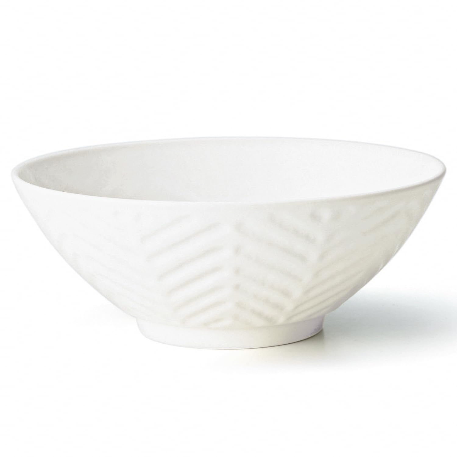 

TAMAKI Fortemoa Nagomi Ramen Diameter x Lightweight and Oven Bowl, White, Shaved, 20.3cm 7.6cm Height, Porcelain, Microwave, Dishwasher, Safe,