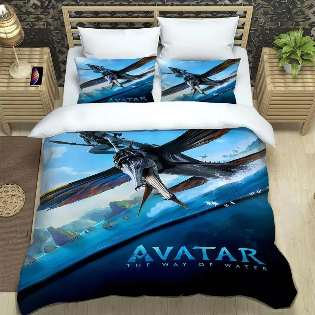 Movie Avatar Duvet Cover The Way of Water Bedding Sets Supplies Set Duvet Cover Bed Comforter Set