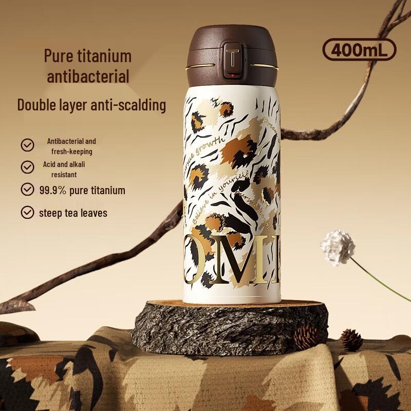 TOMIC Pure Titanium Insulated Water Bottle