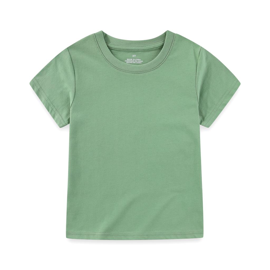 KIDDIEZOOM Modisches und bequemes kurzärmeliges T-Shirt für Säuglinge und Kleinkinder, Jungen und Mädchen, 100 % reine Baumwolle, weiche Neugeborenenkleidung