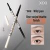 xixi Blade Cloud Double-Ended Waterproof Self-Sharpening Eyebrow Pencil - Smudge-Free, Precise Color Application