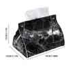 Taschentuchbox-Halter Haus Wohnzimmer Couchtisch Schreibtisch Einfache Serviettenbox Küchenaufbewahrung Papierbox PVC-Leder-Organizer