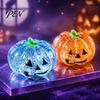 Tension Relieving Squeeze Toy Halloween Glitter Pumpkin Stress Ball, Head for Focus Improvement Sensory Tools Relief, Creepy Fidget Party Favors TPR