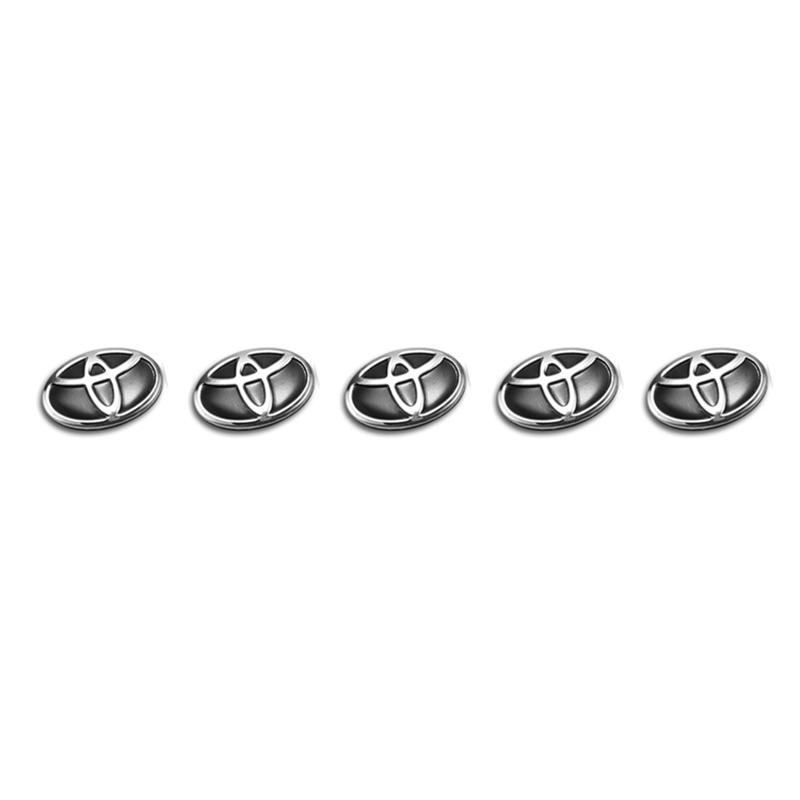 5/10 Stuks Auto Afstandsbediening Sleutel Sticker Auto Embleem Decoratie Decal Voor Toyota 86 Prado Camry Yaris RAV4 CHR Mirai Supra Alphard Corolla