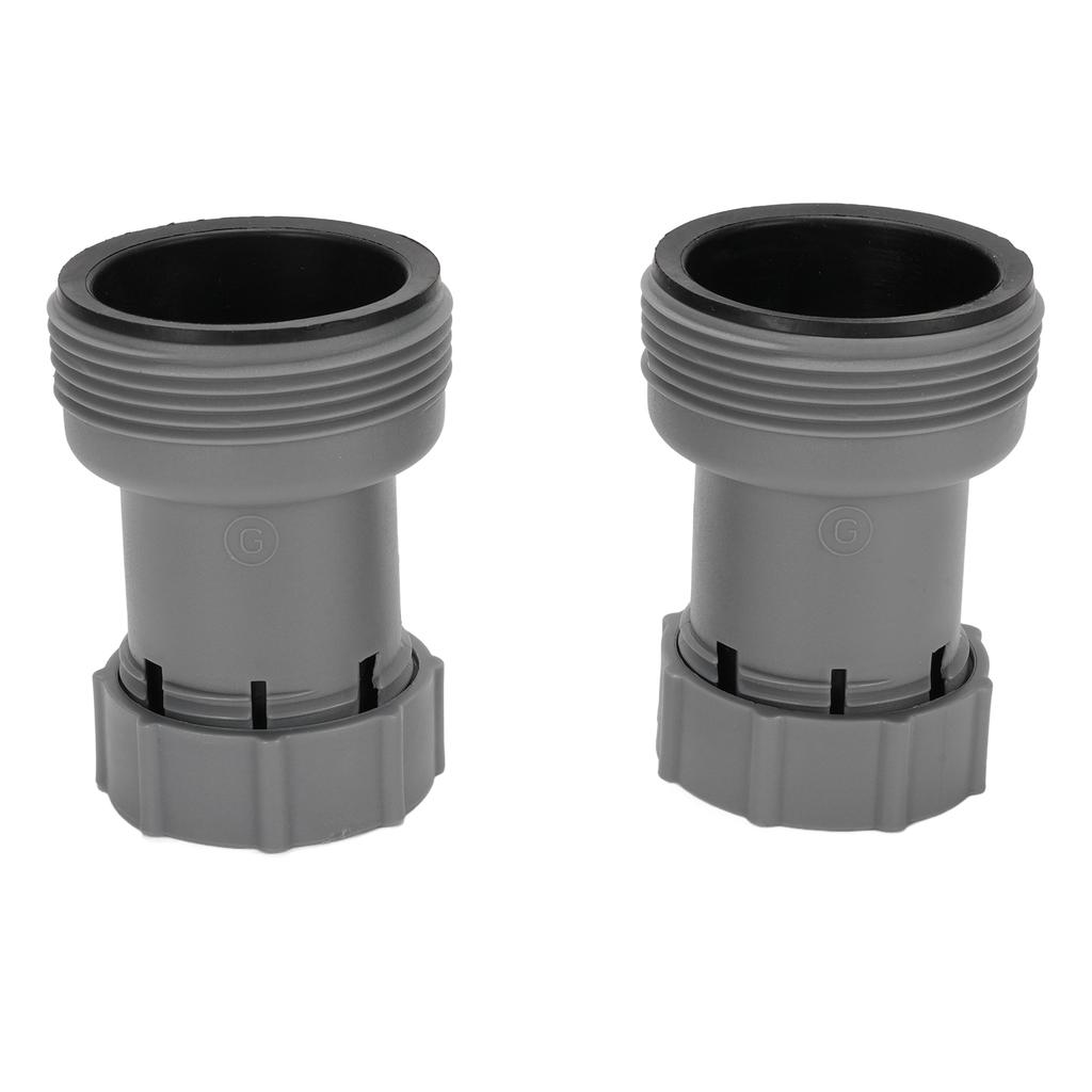 2pcs Pool Hose Adapter 1.5 Inch To 1.25 Inch Hose Conversion Adapter for Up Ground Pool Filter Pump