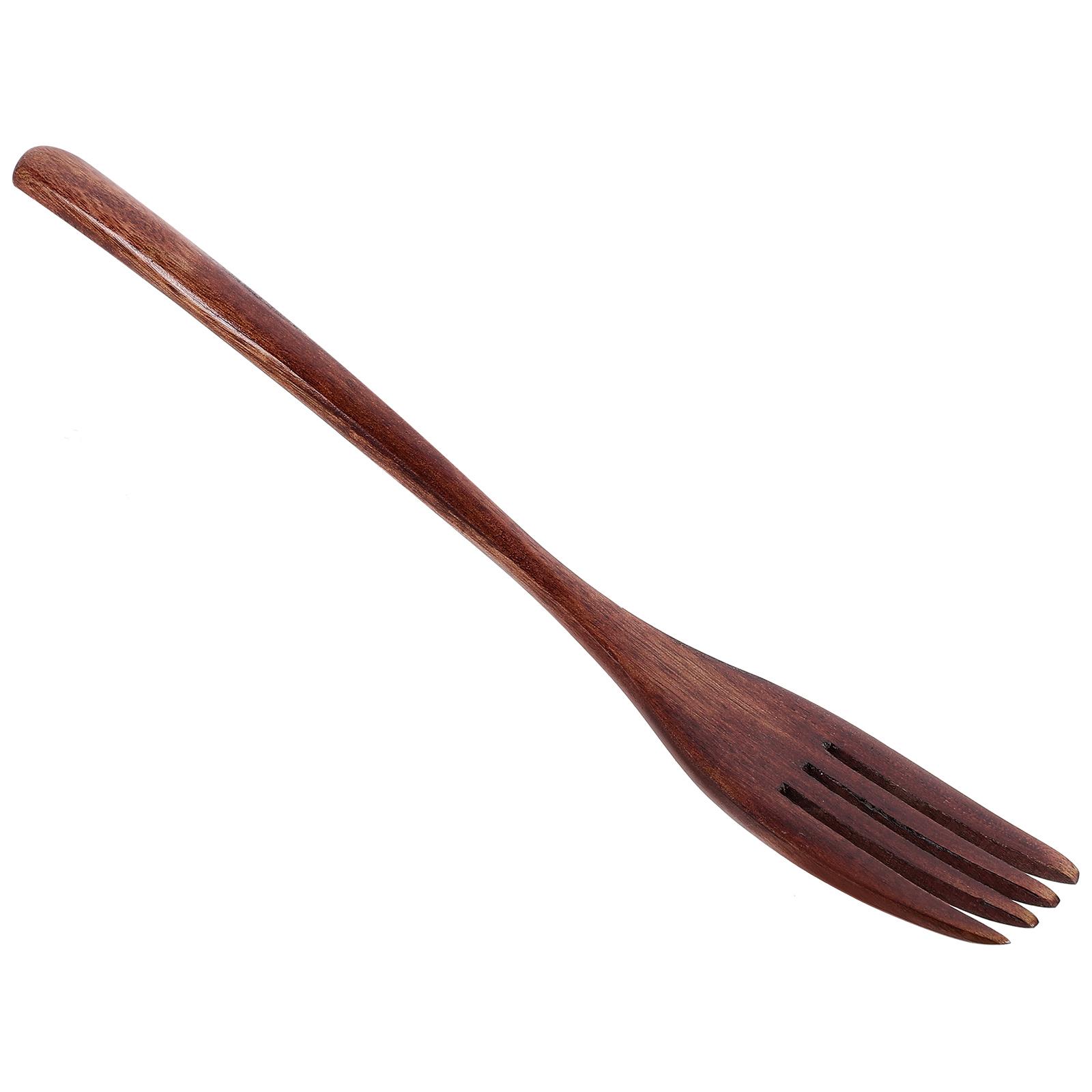 

Forks Wooden Long Handle Cooking Utensils Household Food Eating Tool Kitchen Cookware Kitchenware Tools