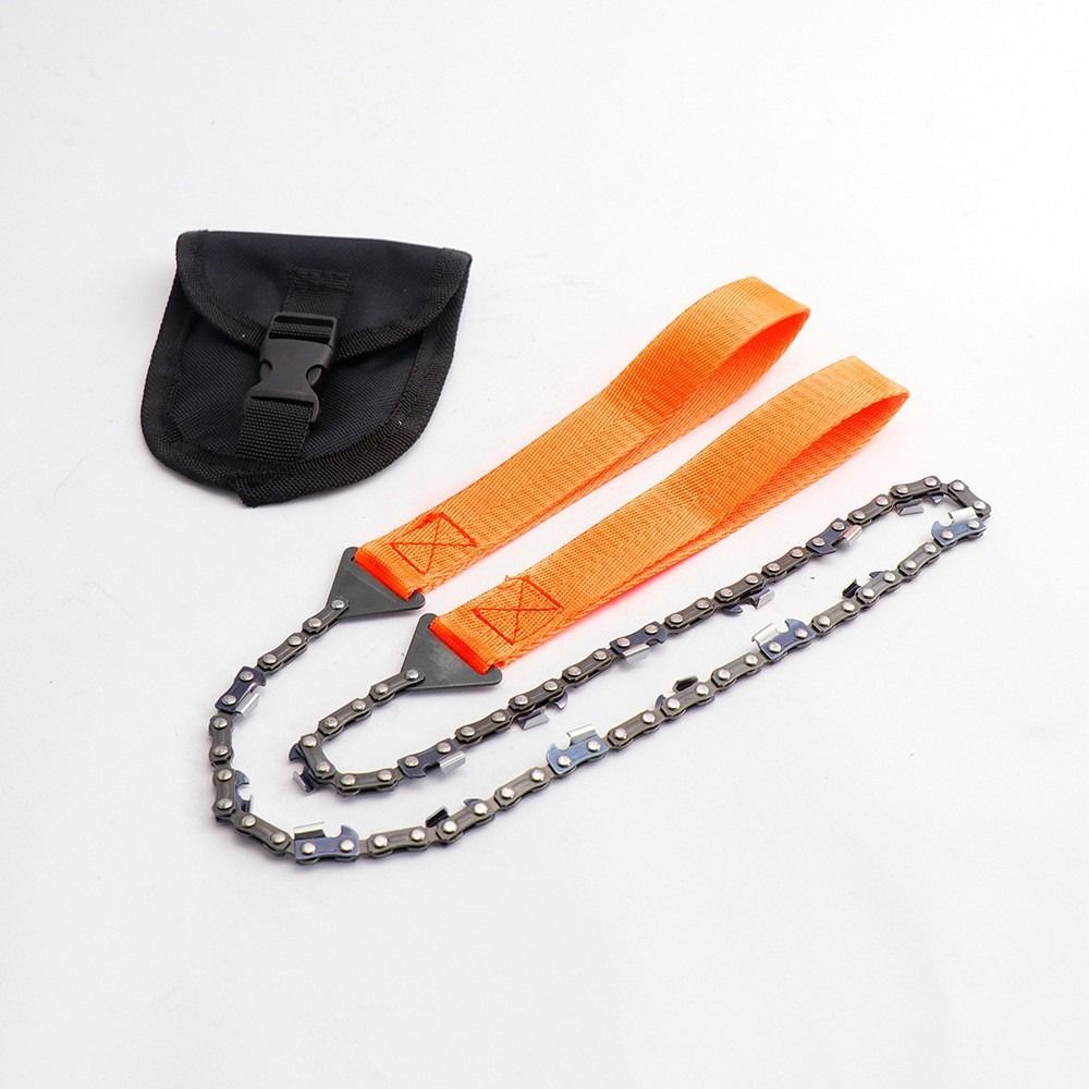 11-33 Teeth Survival Chain Saw With Pouch Pocket Manual Saw Multi Function Saw Emergency Tool