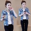 New Detachable Hooded Jeans Jackets Women Hole Jeans Coat Female Large Size Denim Jacket Spring Autumn Outwear Basic Jacket