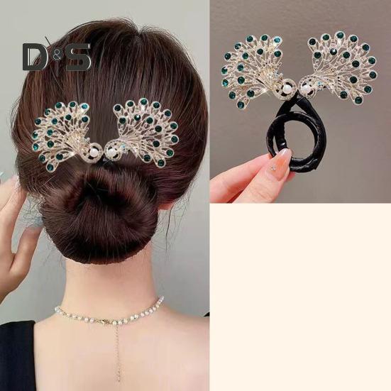 Peacock Shape Hair Clip Maker Dámské Paví účes Twist Multifunkční kulma na vlasy Bun Maker Snadné Rychlé Snap Roll Hair Tool pro dlouhé vlasy