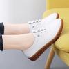 [Cow tendon sole casual women's shoes] New casual women's shoes PU face white shoes small leather shoes non-slip and breathable casual shoes