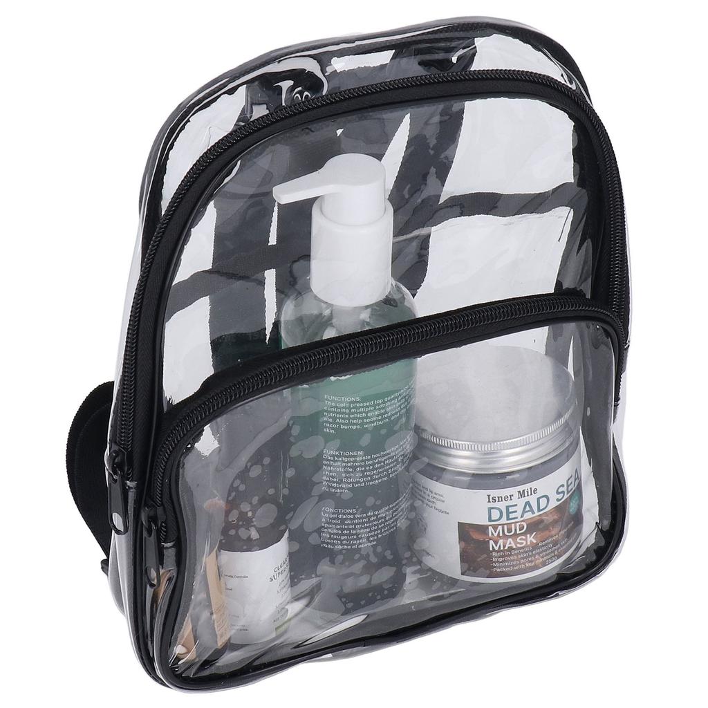 Mini Transparent Backpack Stadium Approved PVC Transparent Backpack for Work Travel Sports