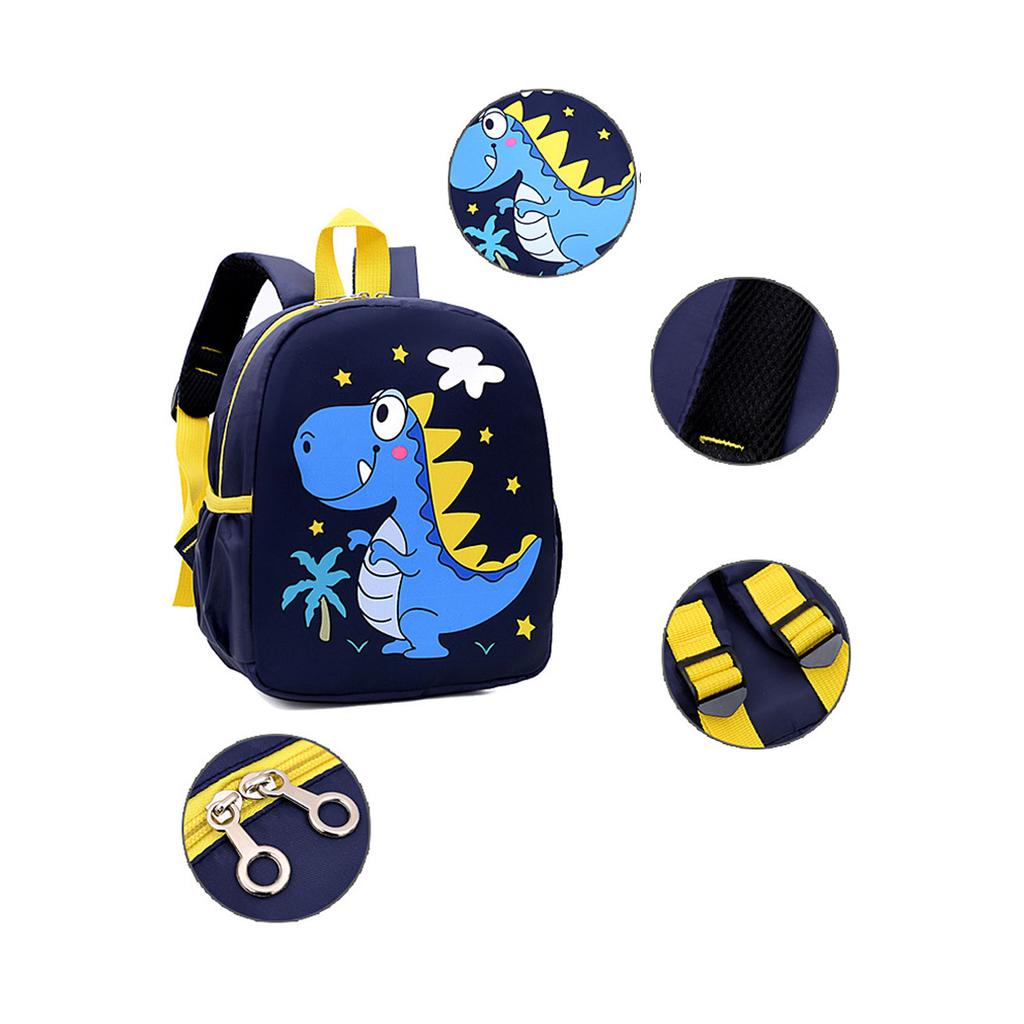 Kids Backpack Waterproof Lightweight Breathable Large Capacity Cartoon Children School Bag for Boys Girls Navy Blue