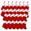 Christmas Socks Knitting Red Snowflake Alphabet Letters Christmas Decoration For Home Tree Ornament Gift Navidad Natal Decoration