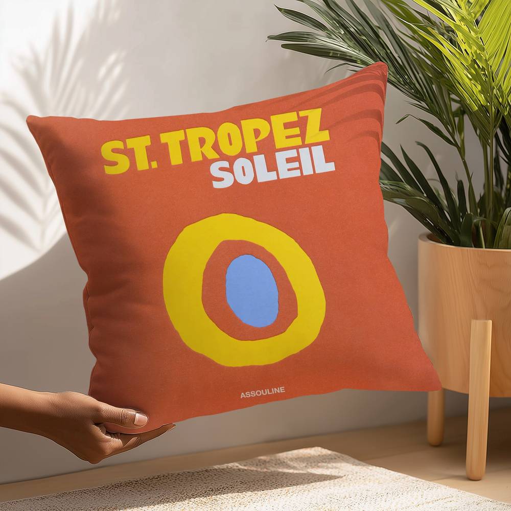 Summer Travel Series Pillow Case Plush Fabric Soft  Pillowcase Double Sided Print Cushion Cover Household Gifts