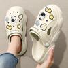 Fashion Thick Round Toe Slides Mules Women's Slippers and Ladies Sandals Shoes on Beach Outside Kawaii Cartoon Junior Cute H Sandal Sale