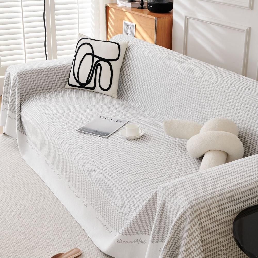 Outdoor Camping Picnic Mat Throw Blankets for Living Room Sofa Couple Position Houndstooth Soft Cover Sofa Towel Blanket