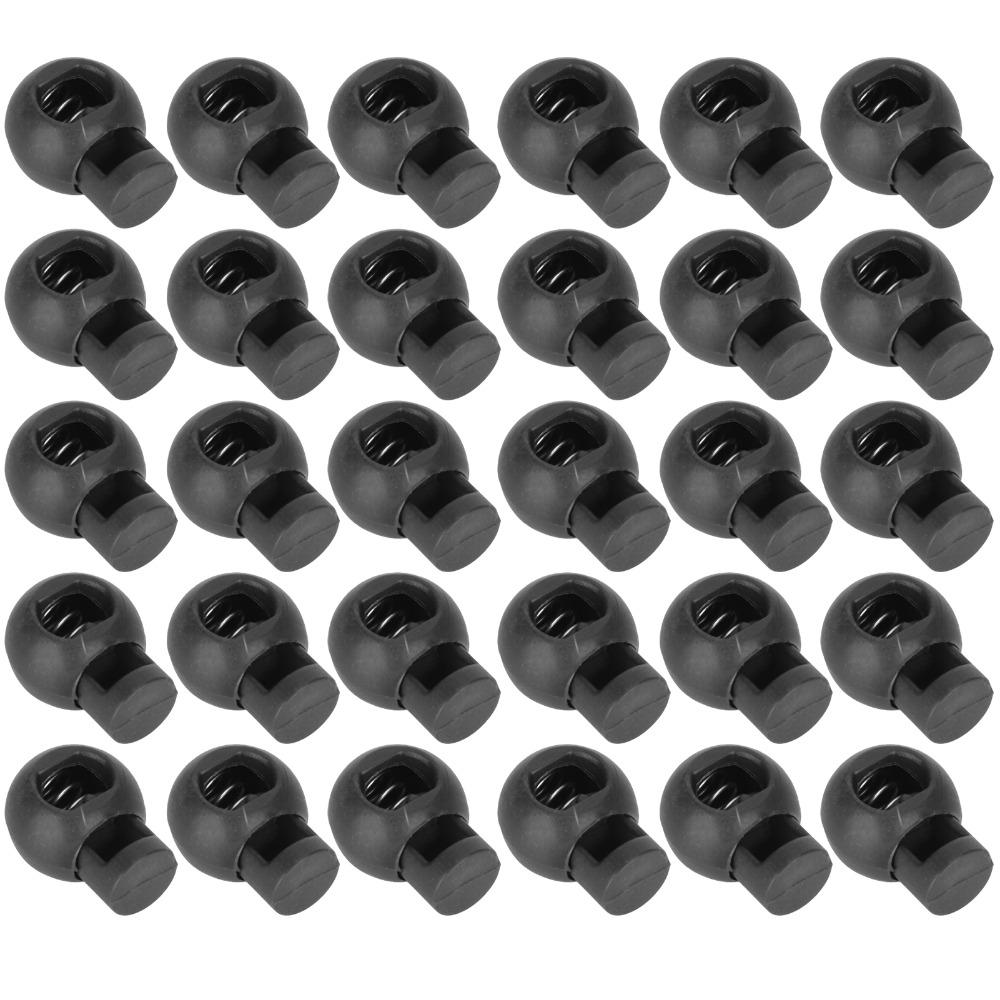 300pcs Spring Loaded Cord Locks Single Hole Toggle Stopper Lanyard Spring Clip Luggage Accessories