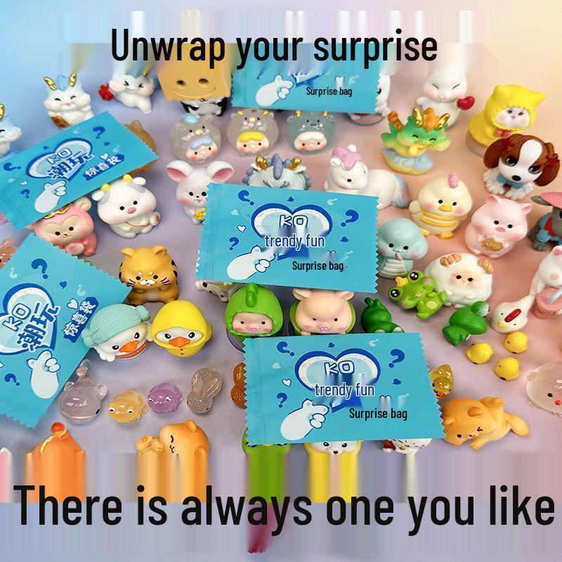 Mini Animal Surprise Blind Bag Toys for Kids - Fun, Individually Wrapped, Perfect for Rewards