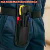 1Pcs Durable Oxford Cloth Black Multi-Pocket Tool Belt Pouch Bag For Portable Electrician Tools Pen Scissors Organizer Gift