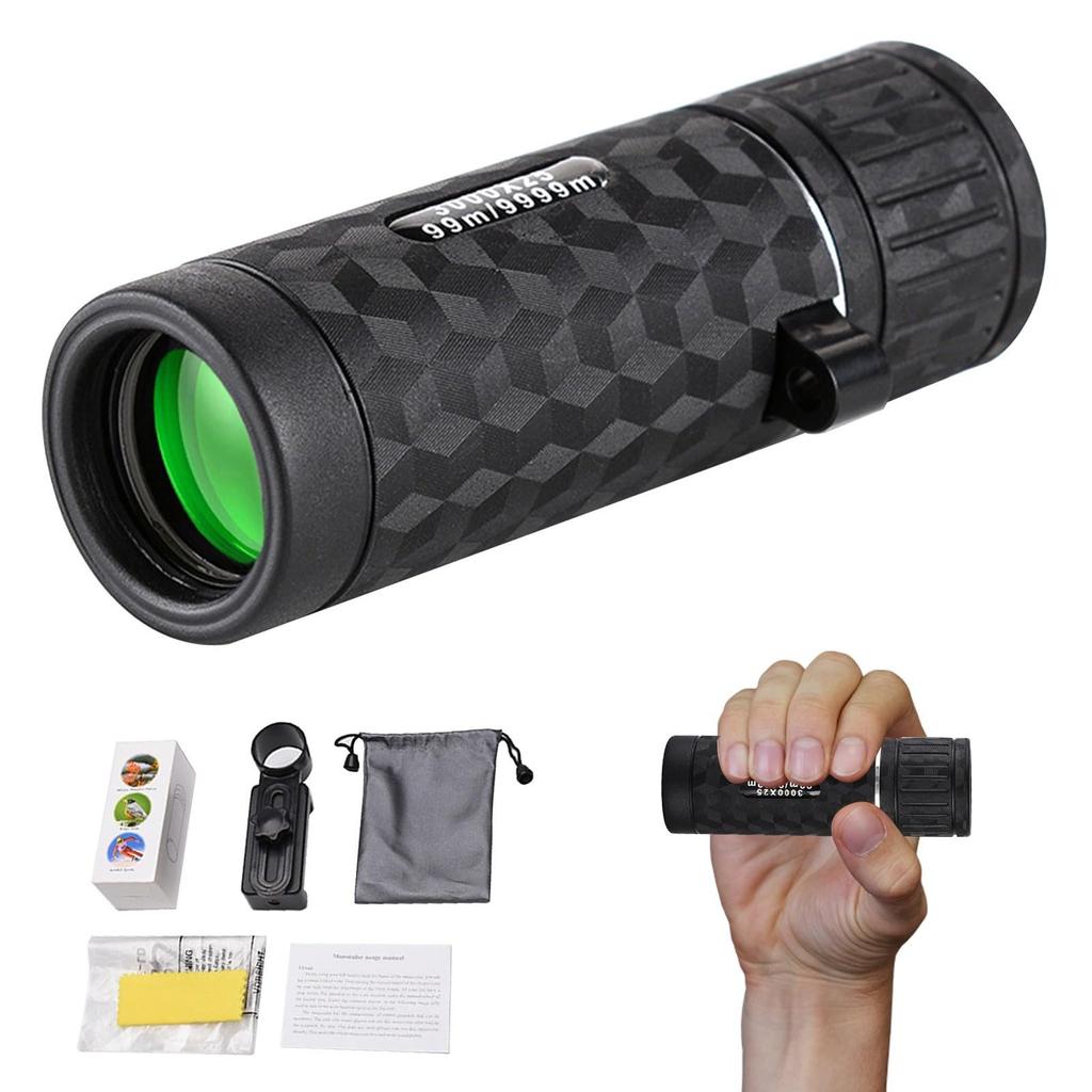 Night Monocular, 30x50 Telescope For Adults High Powered With Smartphone Adapter Tripod, High-Definition Low Light Night Monocular.