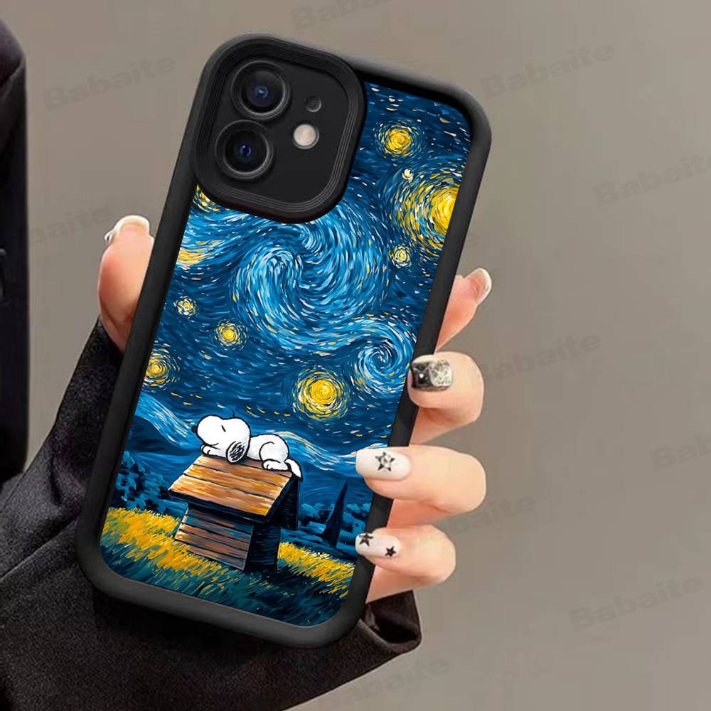 

Classic Comic S-Snoopy Phone Case For IPhone 16 15 14 Plus 13 12 11 17 Pro Max Pro Soft Cover iPhone 17 Air